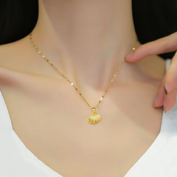 Korean Openable Shell Pearl Necklace